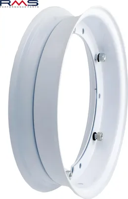 Immagine prodotto di Cerchio sdoppiato bianco RMS 2,10 - 10" per Vespa 50-125 / PV / ET3 / PK / S / XL / XL2 /125 GT-TS / 150 GL ecc