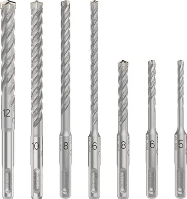 Produktbild von PRO SDS plus-5X Hammerbohrer-Set, 5/6/8/6/8/10/12 mm, 7-tlg