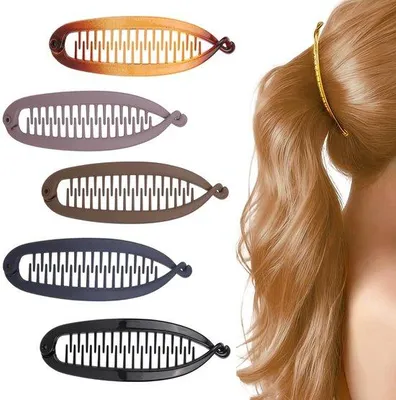 Immagine prodotto di Mollette per capelli in gomma - 5 pezzi in vari colori