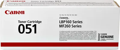 Produktbild von Canon 051 Toner-Cartridge, Schwarz, 1700 Seiten, Schwarz, 1 Stück(e)