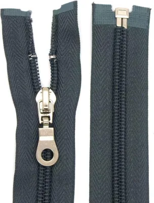 Produktbild von Reißverschluss Nylon 6mm teilbar 50 cm Grau