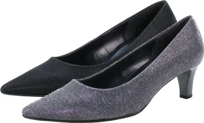 Produktbild von Gabor 91-350 Schuhe Damen Pumps Weite F Effekt Metallic                                                                                                                                               , Schuhgröße:39, Farbe:Schwarz