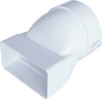 Immagine prodotto di Condotto aria di scarico Piatto 55x110mm Adattatore Ø100 da quadrato a rotondo Adattatore PVC