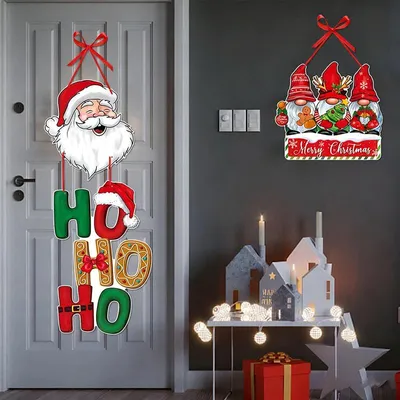 Produktbild von Weihnachtsbanner – Weihnachtsdekoration – Wiederverwendbar – Umweltfreundlich – Türbanner – Türdekoration – Weihnachtsschmuck – Neujahrsdekoration
