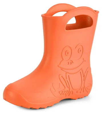 Image de Ladeheid Femme Bottes de pluie légères en caoutchouc Eva LA-CA-09 (Orange (151c), 40/41 EU)