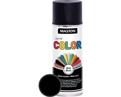 Produktbild von Sprühlack Maston Color matt schwarz 400 ml