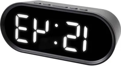 Immagine prodotto di Sveglia digitale a LED nera, 15 cm