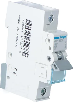 Image de Disjoncteur de protection de ligne, 6kA, caractéristique B, unipolaire, 20A
