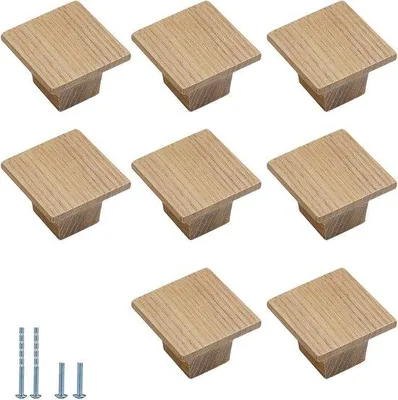 Immagine prodotto di Haus Schubriegel - Maniglie a scatto - Rinnovamento mobili - Design minimalista in legno - Lunghezza 35 mm - Colore del legno