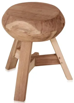 Image de Casa Padrino Tabouret de style campagnard Ø 37 x H. 45 cm - Tabouret rond
