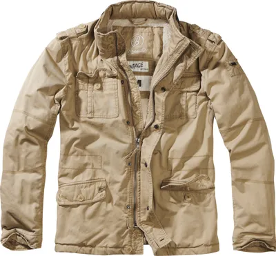 A studio shot of a beige jacket.