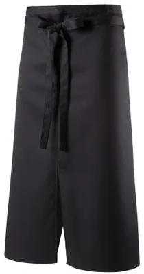 Produktbild von Bistroschürze B 100 x L 80 cm : schwarz : 65% Polyester 35% Baumwolle