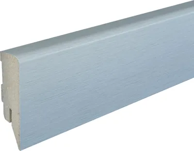 Produktbild von Kosche | Sockelleiste | Topline | MDF | 16 x 58 x 2500 mm | Silber | Fußleiste | Hochwertig | Robust