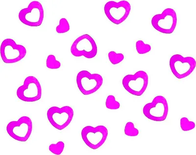 Produktbild von Oblique Unique Herz Konfetti Tischdeko Liebe Romantik Hochzeitsdeko - pink