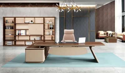 Produktbild von Büromöbel Bürotisch Braun Arbeitstisch Schreibtisch Büro Tisch Holz