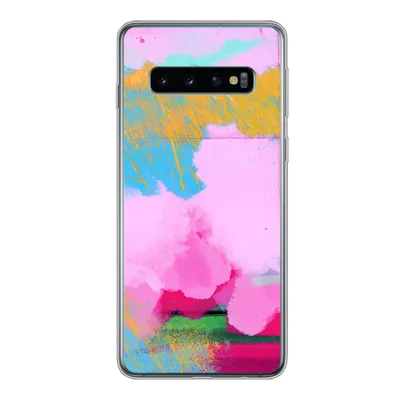 Produktbild von MuchoWow® Handyhülle Schutzhülle Hülle für Samsung Galaxy S10 Farbe - Regenbogen - Abstrakt Silikon Softcase Handy Hülle - Handytasche