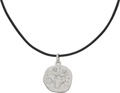 Produktbild von JuwelmaLux Sternzeichen Anhänger mit Lederkette 925 Silber Zwilling JL14-05-0057