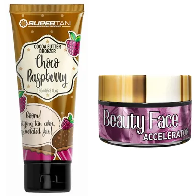 Produktbild von Supertan Choco Raspberry + Beauty Face Jar