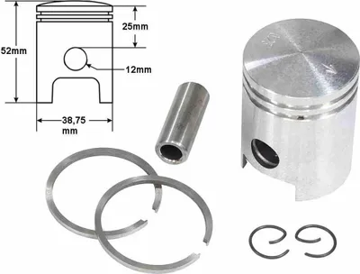 Image de Piston Simson S51 38,75 3 Rondeurs Std