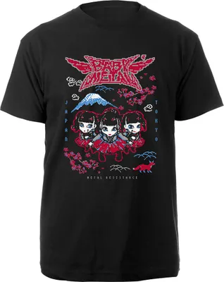 Produktbild von Babymetal T-Shirt Herren Pixel Tokyo schwarz Band-Merch, Bands 100% Baumwolle L