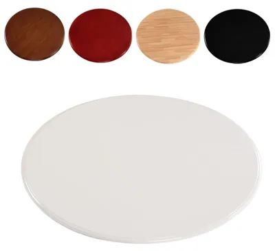 Image de Table d'appoint ronde en bois massif, diamètre 90 cm