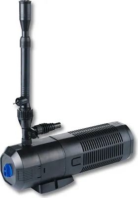 Produktbild von SunSun CUP-359 Springbrunnenpumpe mit Filter, 4 Fontänendüsen 2000l/h 45W und 9W UVC Klärer Teichpumpe für Gartenteich Koiteich Biofilter