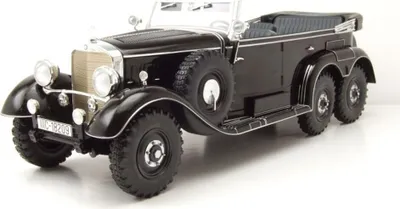 Produktbild von MCG 18209 Mercedes G4 Cabrio W31 1938 schwarz 1:18