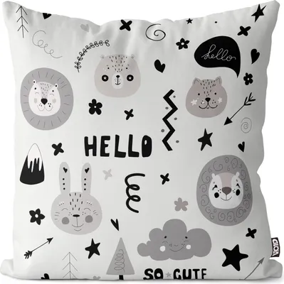 Produktbild von VOID Skandinavische Tiere Design Kissenbezug Kissenhülle Sofakissen Kissen Deko Outdoor-Kissen Dekokissen