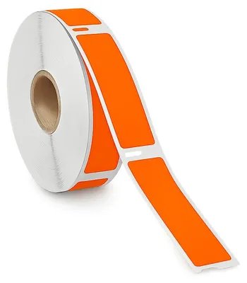 Produktbild von Dymo 99012 Orange kompatible Etiketten - 89 mm x 36 mm - 260 Etiketten - Permanent, KI-generiertes Bild