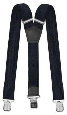 Produktbild von Fabio Farini - 1 Stück 4cm Breites Y-Design verstellbar mit extra starken Clipverschluss, Dunkelblau
