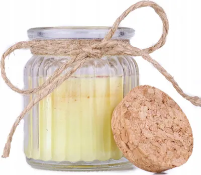Produktbild von Duftkerze aus Sojawachs im Glas - Vanillekerze
