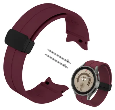 Zdjęcie produktu dla Pasek ChronSmarta do smartwatch'a Samsung Galaxy Watch 4 / 5 / 6 / 7 (Bordowy)