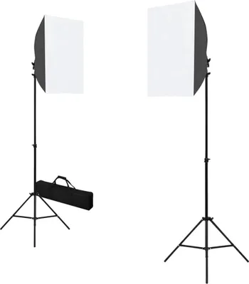 Obrázok produktu pre sada fotoštúdia vidaXL so softboxmi a systémom pozadia