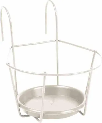 Produktbild von Jardifer 330-064 Blumentopfhal. Ø16cm zum Einhängen, weiß (1 Stück)