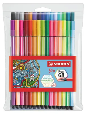 Immagine prodotto di STABILO Pen 68 marcatore Medio Multicolore 30 pz
