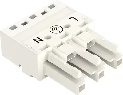 Immagine prodotto di Wago 770-223, 3 poli, bianco, poliammide, 250 V, 25 A, -5 - 40 °C