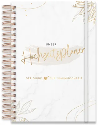 Produktbild von Hochzeitsplaner für euren großen Tag - DIN A4 - Ratgeber von A-Z mit Checklisten, Zeitplan und Platz für Kreativität