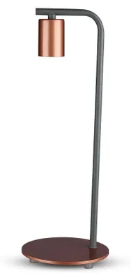 Productafbeelding van V-TAC VT-7412 design bureaulamp, bronskleurig, met 1xE27 fitting, IP20 - SKU 40331