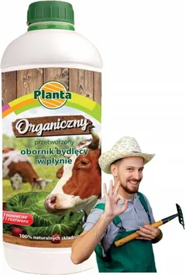 Obrázok produktu pre Tekutý hnoj pre dobytok 1L Prírodné hnojivo pre záhradu a izbové rastliny