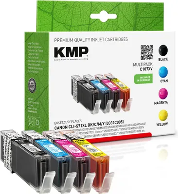 Image de KMP Patrone Canon CLI571 Multipack 645-5565 S. C107XY kompatibel
