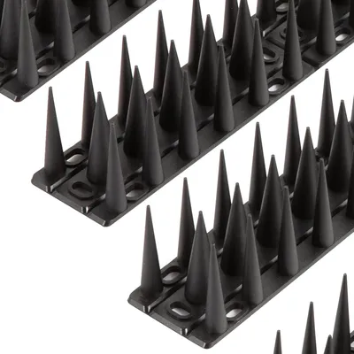Image de Piquets anti-oiseaux en plastique, longueur 1,9 m, hauteur 3,8 cm, pour jardin et balcon