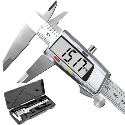Obrázek produktu pro Digitální posuvné měřítko 150 mm, kalená ocel, LCD displej