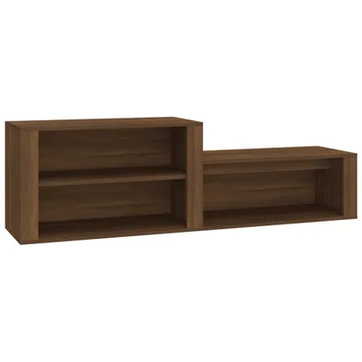 Obrázek produktu pro vidaXL Botník hnědý dubový vzhled 150x35x45 cm odvozený dřevěný výrobek