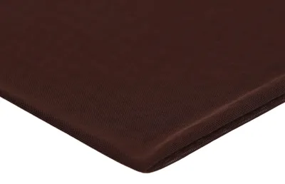 Image de Tissu en tulle élastique, double face, de couleur marron foncé, dimensions : 50 x 150 cm