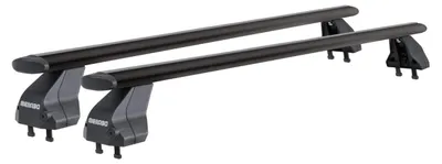Obrázok produktu pre Menabo Omega Plus Black | Strešný nosič pre Mercedes - S (W222) od roku 2014 - Hliník - Dĺžka 112 cm - Nosnosť 75 kg - Balenie obsahuje 2 kusy