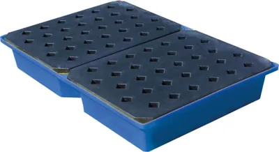Produktbild von Schöller PE-Auffangwanne mit Rost für Kleingebinde 119,5x79,5x18,5cm