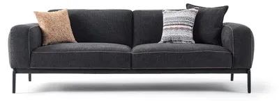 Zdjęcie produktu dla Sofa 3-osobowa sofa 3-osobowa szara sofa z tkaniny nowoczesna sofa tapicerowana