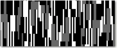 Produktbild von Tulup® Leinwandbild - 125x50 cm - Wandkunst - Drucke auf Leinwand - Leinwanddruck  - Sonstige - Schwarzweiß - Schwarz-Weiß-Linien