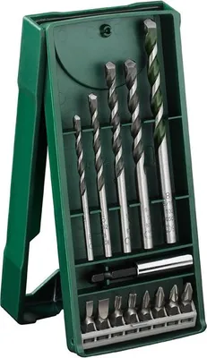Produktbild von Mini-X-Line-Universalbohrer-Set, 14-teilig, 1 Universalhlater magnetisch