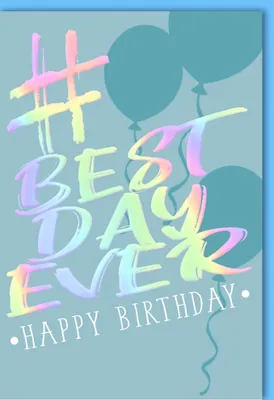 Produktbild von Geburtstag - Glückwunschkarte im Format 11,5 x 17 cm mit Umschlag